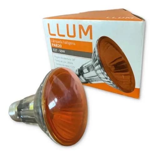 Lampada Hal Par20 50w 127v Lr Lumi-lar Laranja