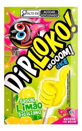 Dip Loko Booom Like Limão Siciliano 15 Unidades De 11g