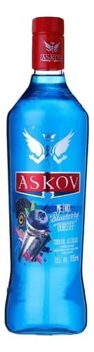 Bebida Askov Remix Vodka Com Blueberry 900ml, Sabor Frutado 